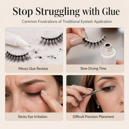 ⏳Limited Time 50% OFF✨Self-Adhesive Natural Look False Eyelashes, No Glue Needed👁️