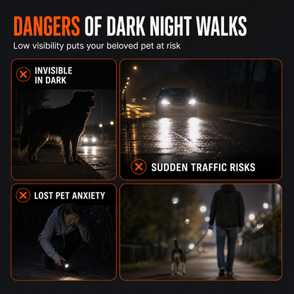 Adjustable LED Dog Harness Luminous Flashing Pet Chest Strap