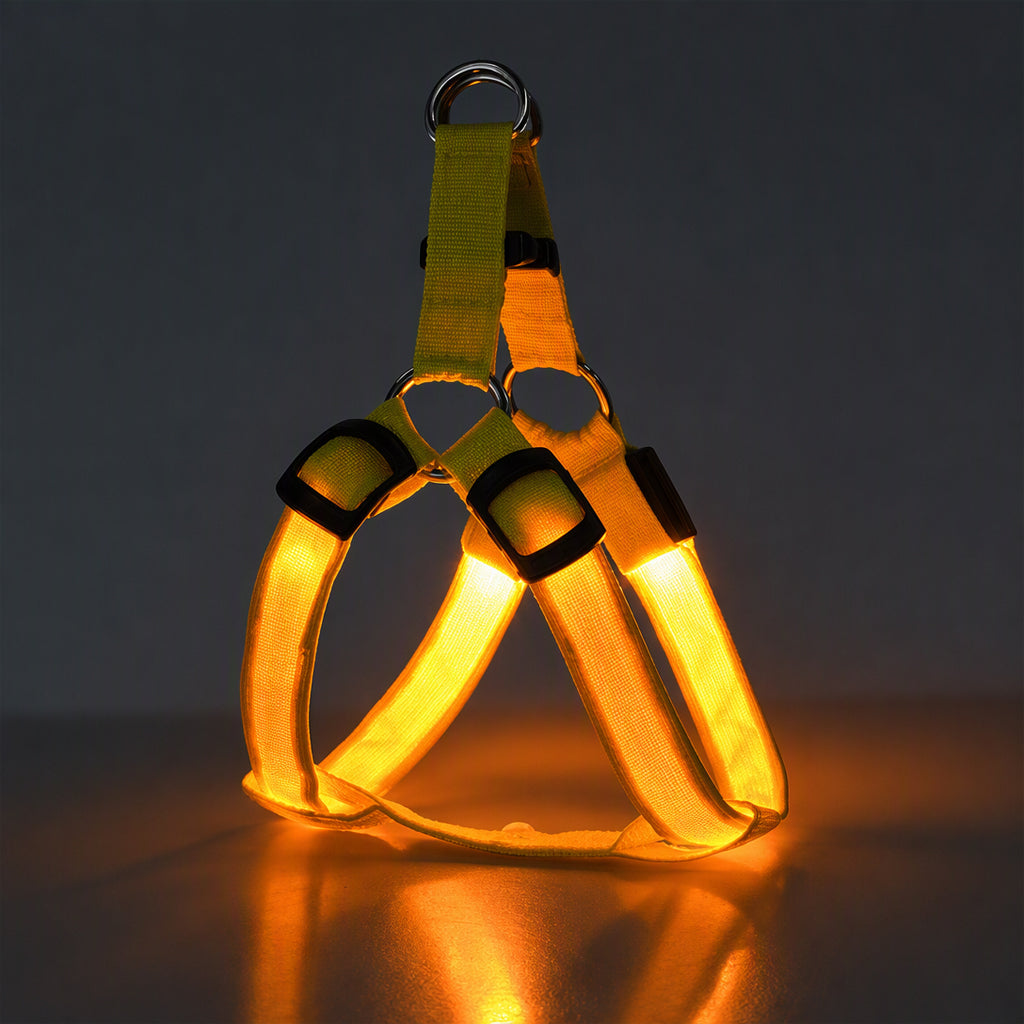Adjustable LED Dog Harness Luminous Flashing Pet Chest Strap