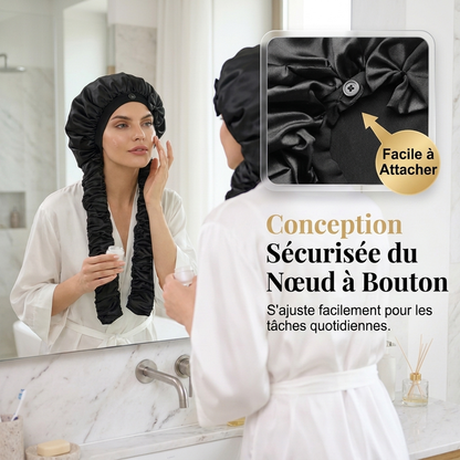 🌙 50% OFF! ✨ Extra-Long Satin Sleep Bonnet – Ultra-Smooth Satin Sleep Surface, Extra-Long Roomy Bonnet Design, Adjustable Tie Loop Closure & Natural Heatless Overnight Curls – 4 Colors 💤
