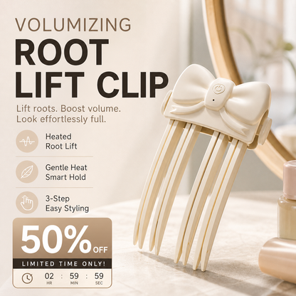 💨 Wireless Heated Root Lift Clip – Salon Volume, Zero Effort ✨