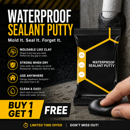 🚨Flash Sale Alert✨Moldable Waterproof Sealant Putty, Fast Sealing for Gaps, Pipes & Cracks