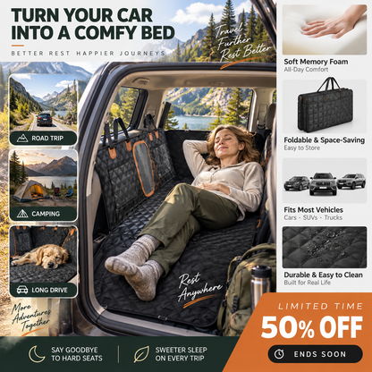 🚗Car Rear-Seat Memory Foam Travel Mattress