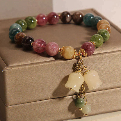 Natural colored tourmaline bracelet