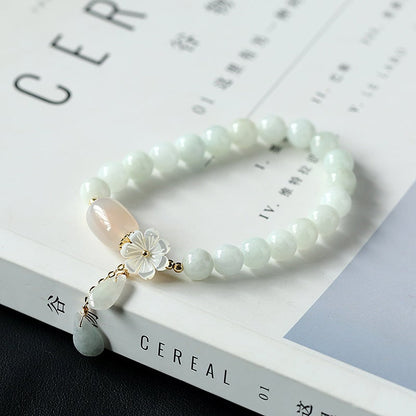 Icy Heart - Natural Jadeite Bracelet