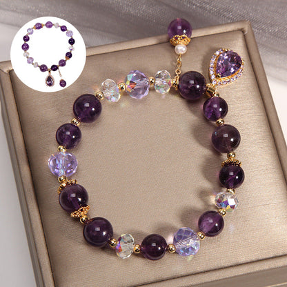 Natural Amethyst Water Drop Bracelet ( 10 Styles )