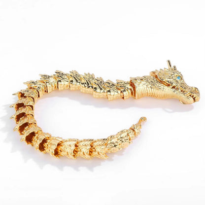 Dragon Head Premium Sterling Silver Bracelet - Bring you fortune and good luck!