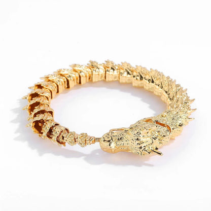 Dragon Head Premium Sterling Silver Bracelet - Bring you fortune and good luck!