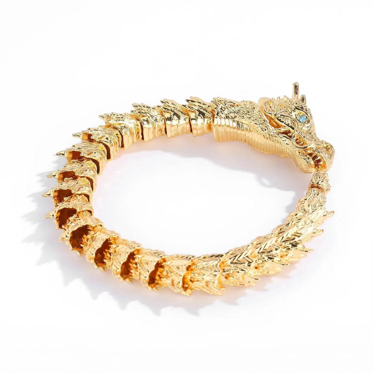 Dragon Head Premium Sterling Silver Bracelet - Bring you fortune and good luck!