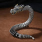 Dragon Head Premium Sterling Silver Bracelet - Bring you fortune and good luck!