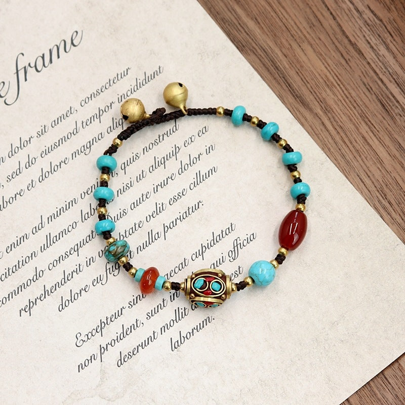 Nepalese Copper Bead Bracelet (8 styles)