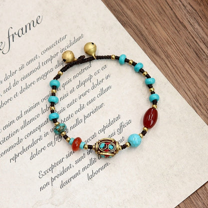 Nepalese Copper Bead Bracelet (8 styles)