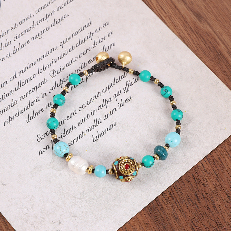 Nepalese Copper Bead Bracelet (8 styles)