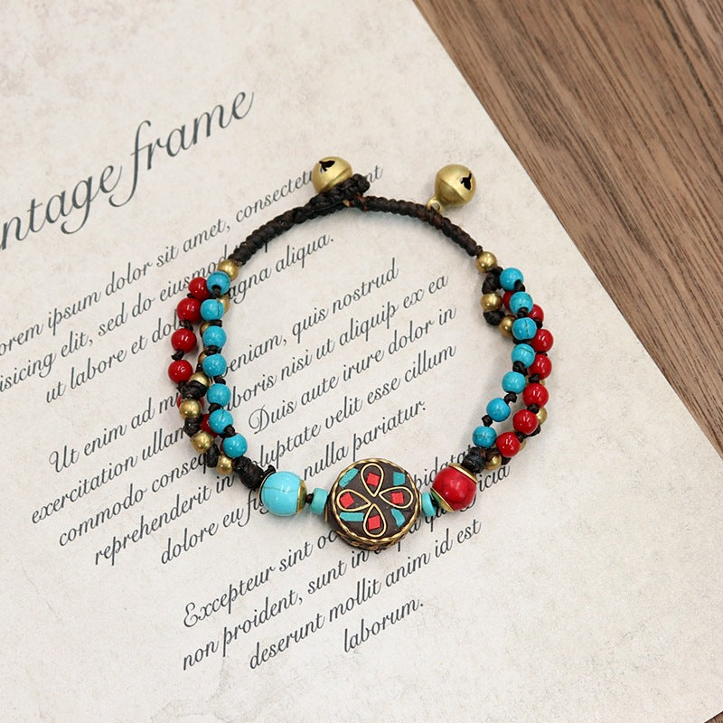 Nepalese Copper Bead Bracelet (8 styles)