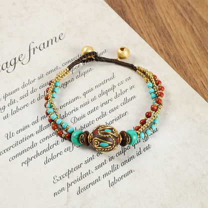 Nepalese Copper Bead Bracelet (8 styles)