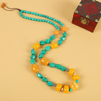 Tibetan Turquoise Dzi Pendant ( 7 Styles )
