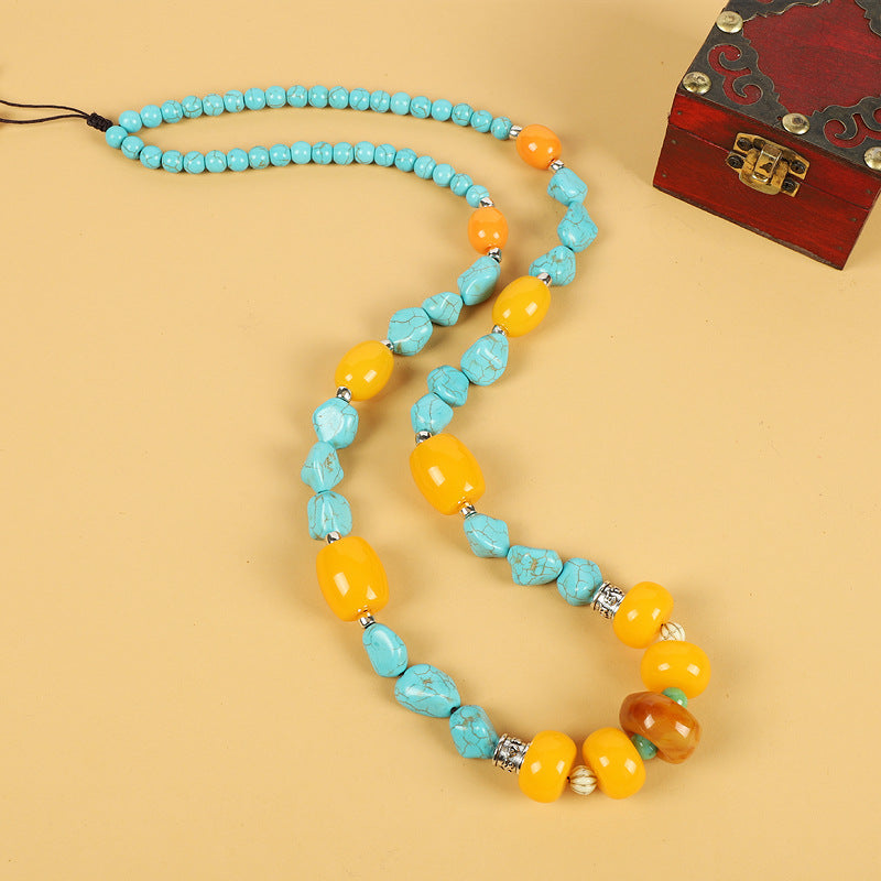 Tibetan Turquoise Dzi Pendant ( 7 Styles )