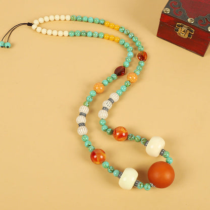 Tibetan Turquoise Dzi Pendant ( 7 Styles )