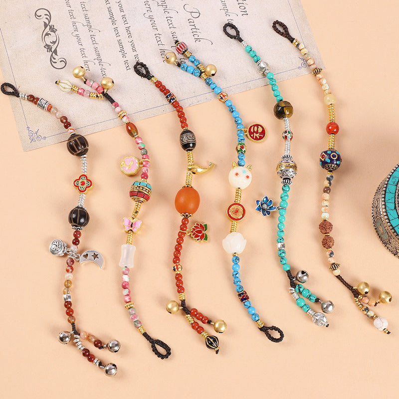 Tibetan Turquoise Beeswax Braided Bracelet （6 styles）