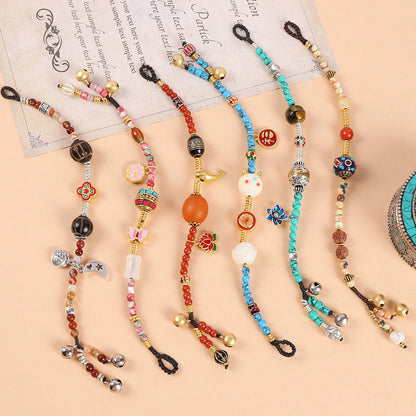 Tibetan Turquoise Beeswax Braided Bracelet （6 styles）