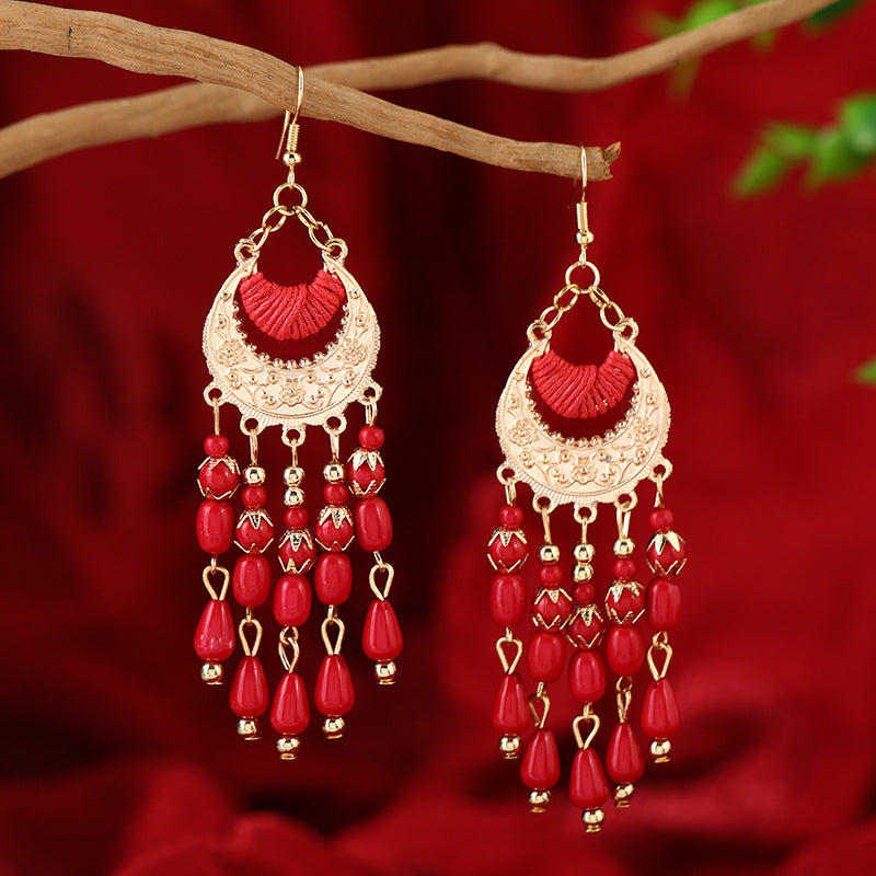Boho Ethnic Tassel Earrings (4 styles)