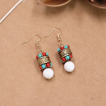 Tibetan Turquoise Earrings（4 styles）