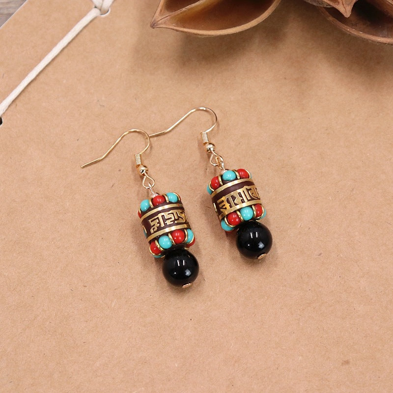 Tibetan Turquoise Earrings（4 styles）