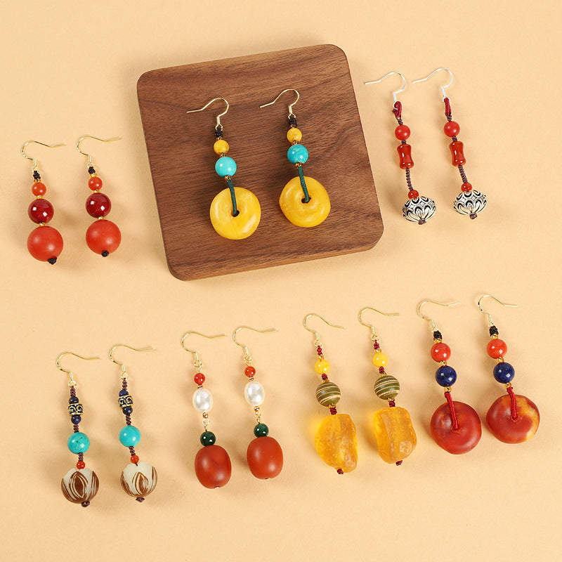 Ethnic Style Beeswax Earrings （8 styles）