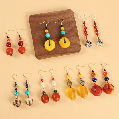 Ethnic Style Beeswax Earrings （8 styles）