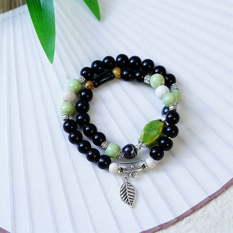 [Exclusive gift] Vintage ceramic beads bracelet