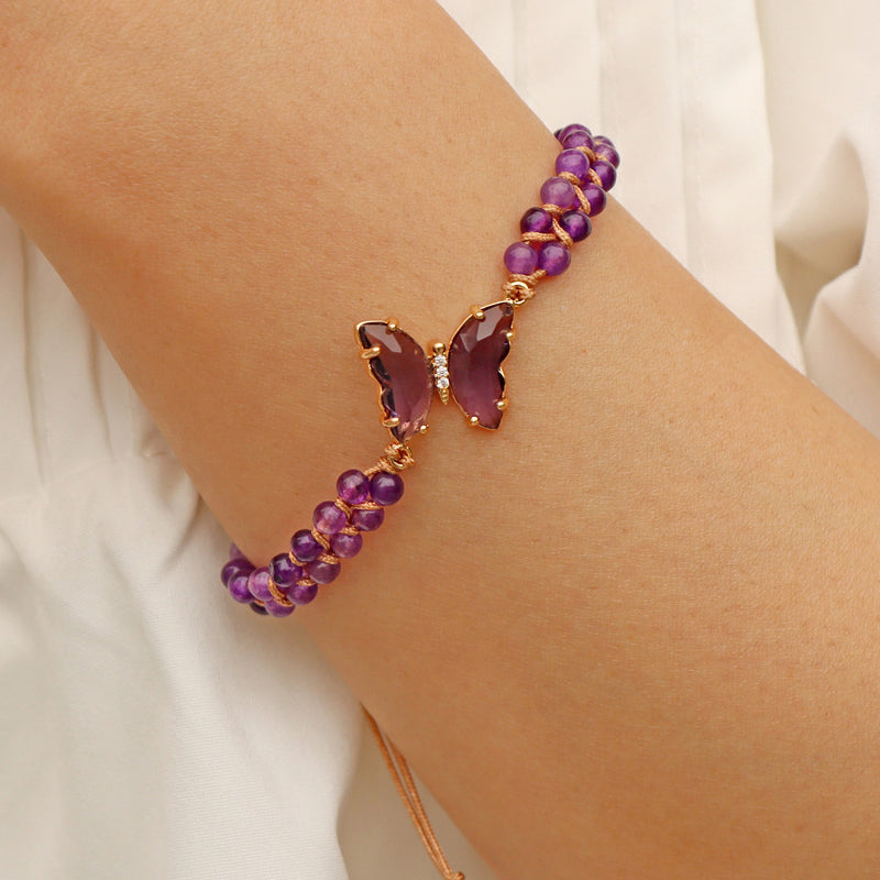 Healing Crystal Butterfly Bracelet