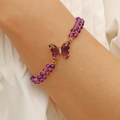 Healing Crystal Butterfly Bracelet