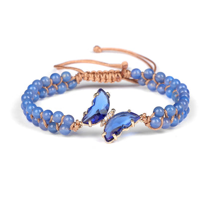Healing Crystal Butterfly Bracelet