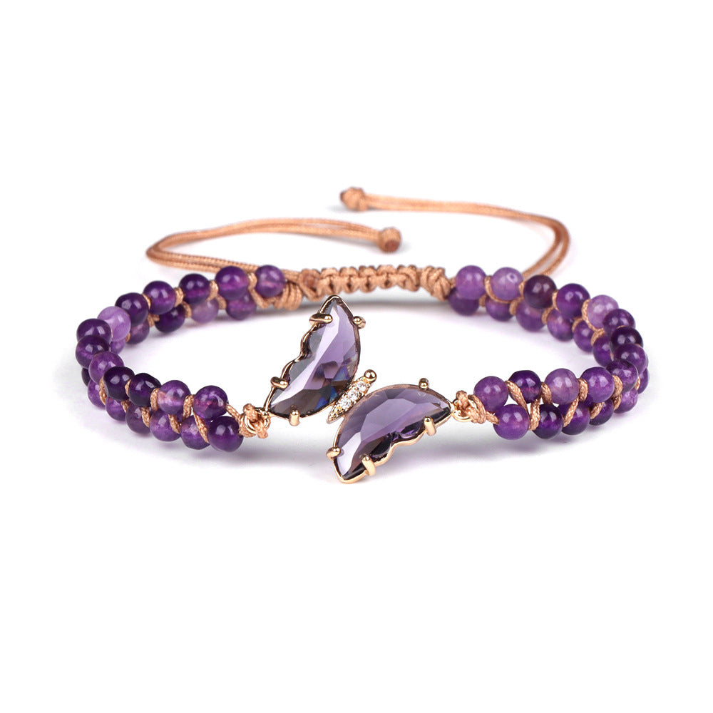 Healing Crystal Butterfly Bracelet