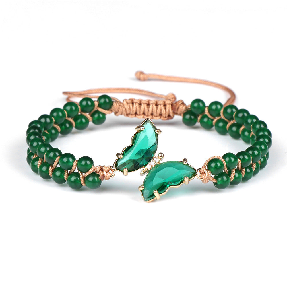 Healing Crystal Butterfly Bracelet