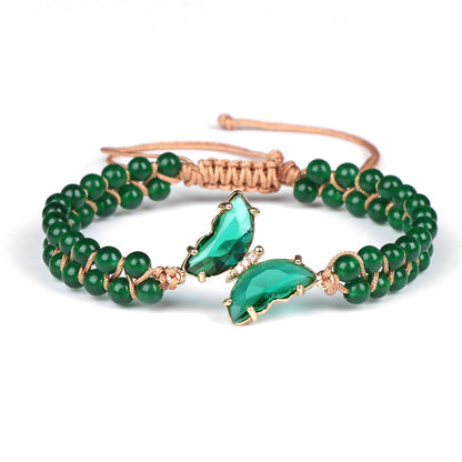 Healing Crystal Butterfly Bracelet