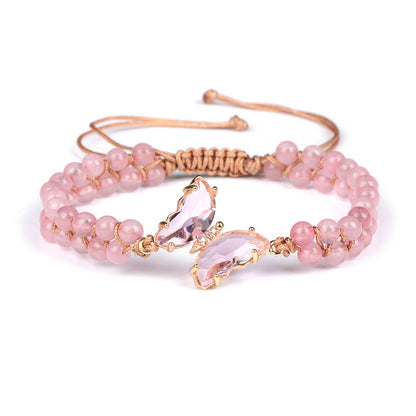 Healing Crystal Butterfly Bracelet
