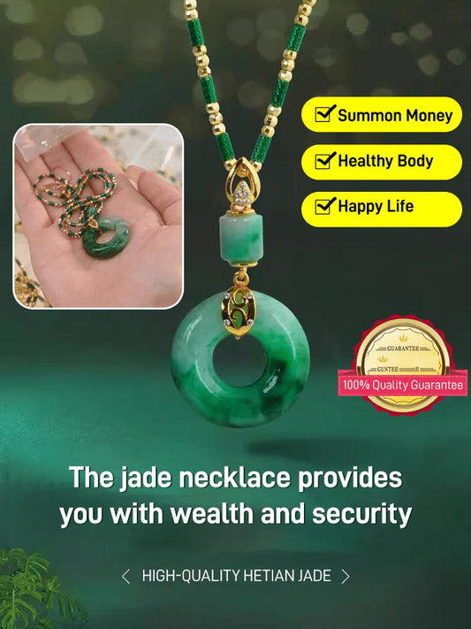 Hetian Jade Prayer Peace Buckle