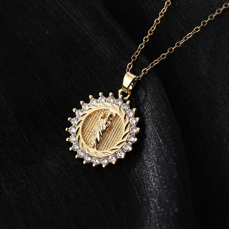 [best gift] Pendant of the Virgin Mary's patronage