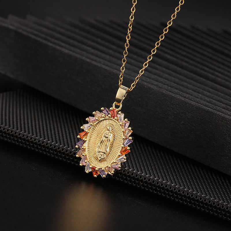 [best gift] Pendant of the Virgin Mary's patronage