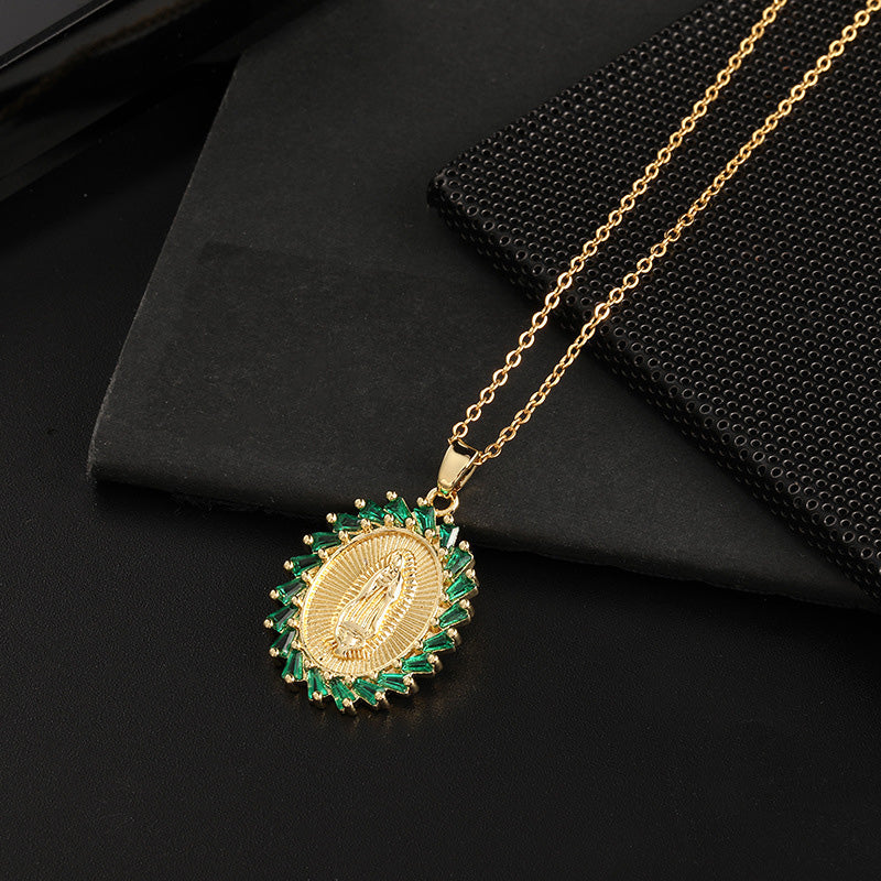 [best gift] Pendant of the Virgin Mary's patronage