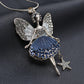 [Exquisite Gift] Super Sparkling Angel Wings Little Princess Pendant Long Necklace