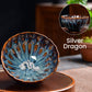 [best gift]Buddha Stones Lotus Peacock Dragon Phoenix Koi Fish Ceramic Teacup
