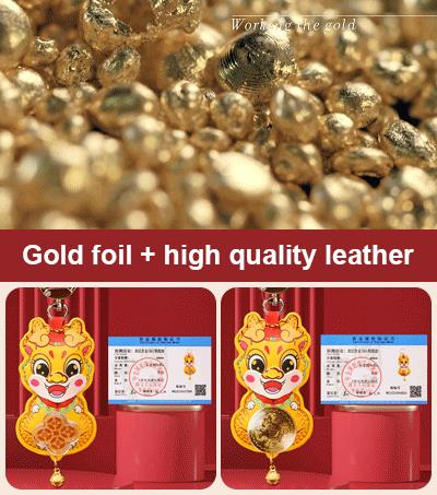 Lucky Dragon Year Keychain for Prosperity and Good Fortune
