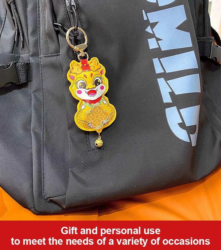 Lucky Dragon Year Keychain for Prosperity and Good Fortune