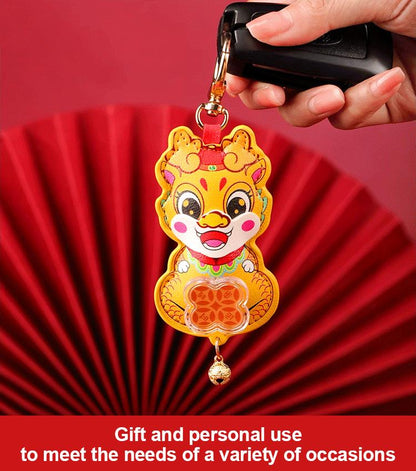 Lucky Dragon Year Keychain for Prosperity and Good Fortune