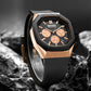 Multi-functional Luminous Octagon Dial Quartz Sport Watch