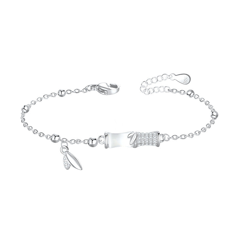 [Good Luck] Hetian Jade Bamboo Bracelet for Women