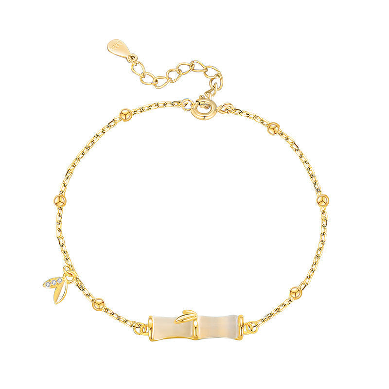 [Good Luck] Hetian Jade Bamboo Bracelet for Women