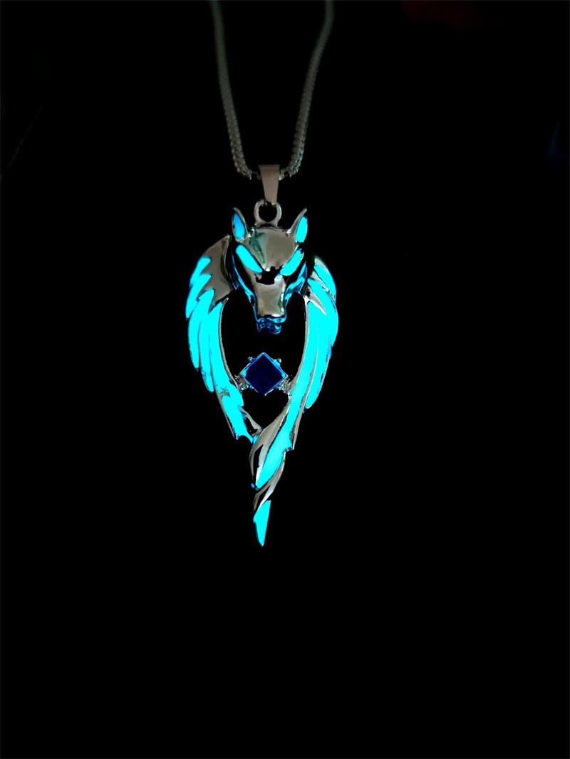 Wolf Soul Necklace -- (luminous)